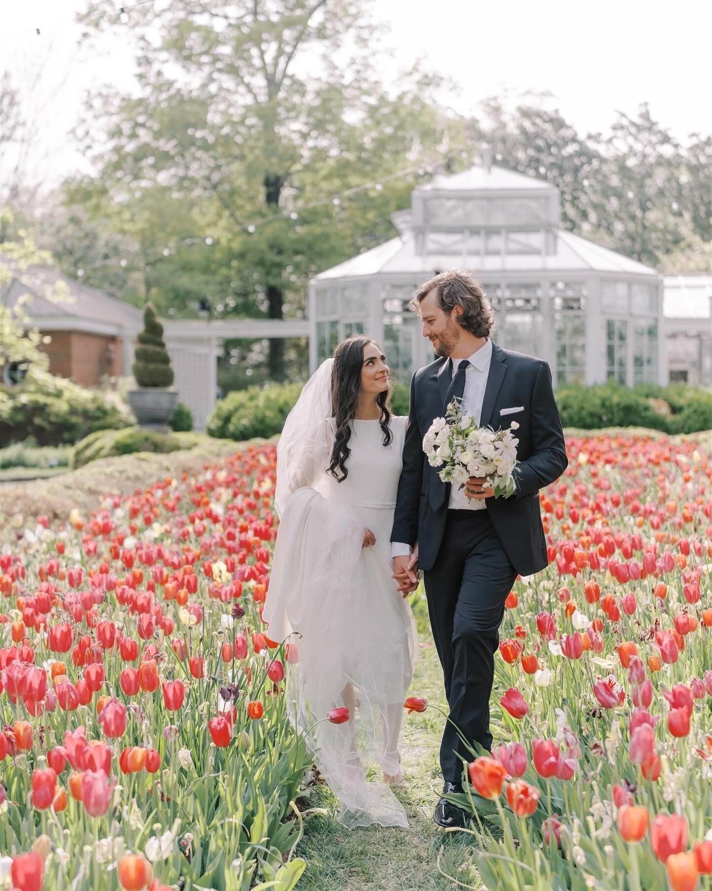 &ldquo;A lush garden ceremony amid a sea of tulips, a Mediterranean and Italian dinner, and a dog-themed craft gin bar. Stringed instruments and lyrical touches. This Memphis Dixon Gallery wedding will tickle your springtime fancies.&rdquo; &bull; Zo