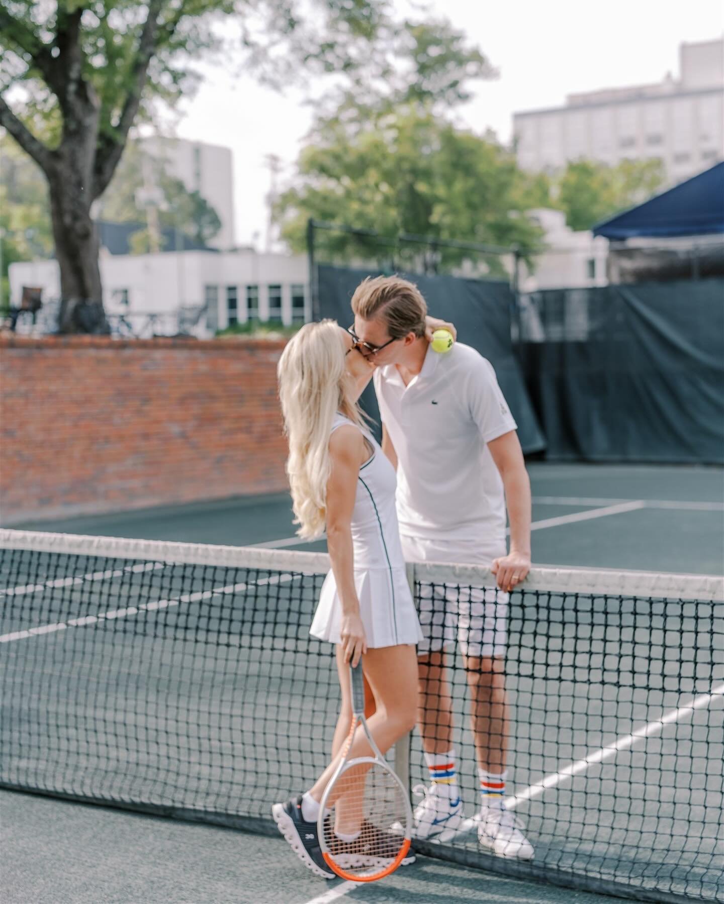 When a handsome German bachelor moves to the US joins a tennis club and meets a single, darling, sweetheart&hellip; talk about the perfect meet cute. Obviously, we had to do a cute tennis themed engagement session! These two have a crazy amazing once