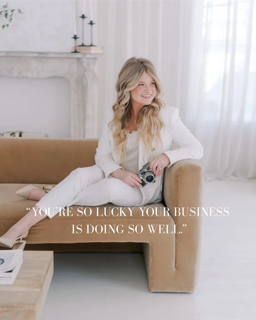 &ldquo;You&rsquo;re so lucky your business is doing so well.&rdquo;

Luck isn&rsquo;t what builds something lasting &mdash; heart does. The late nights editing, the early flights, the long hours perfecting every detail, and the quiet tears of exhaust