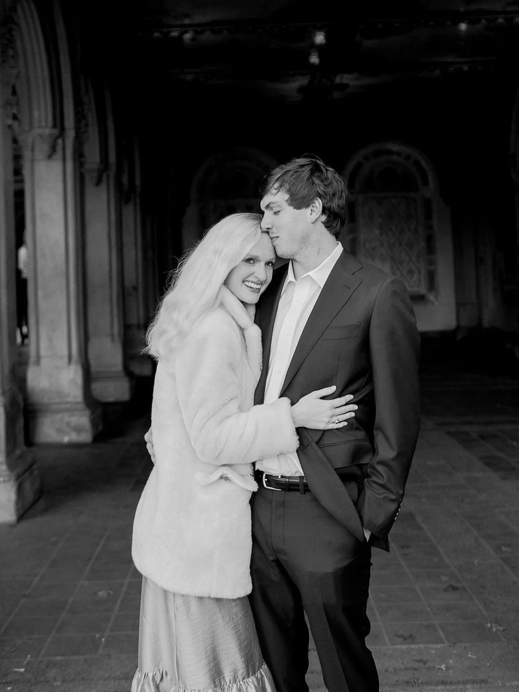 A romantic, cozy holiday engagement session in Central Park. Forever classic, timeless and iconic.🤍🎄🚕 

New York City Engagement | New York City | Engagement Session | East Coast Wedding Photographer | Black and White Photos | City Engagement Sess