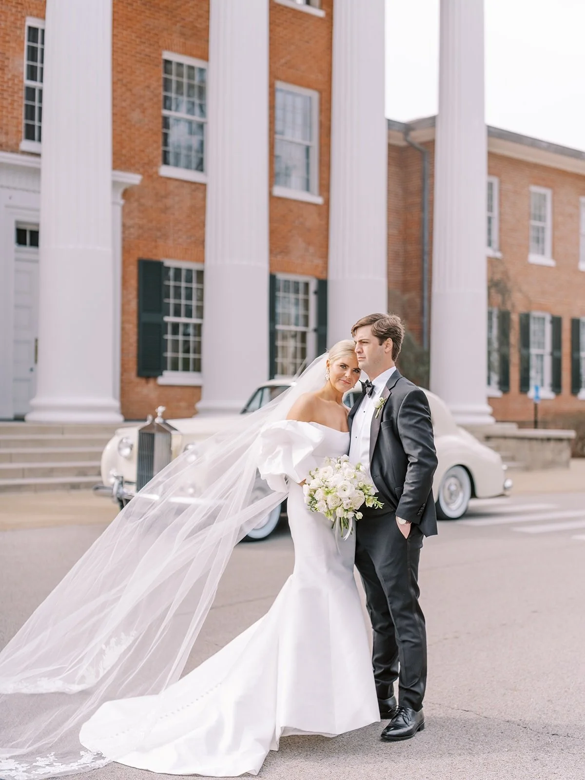 Taking a look back at this gorgeous Spring Oxford wedding celebrating dear Mary Evans &amp; Matthew that was featured in @southernbride! The soft seating in the reception, the pink hanging tulips above the cake and the oyster bar were just three of o