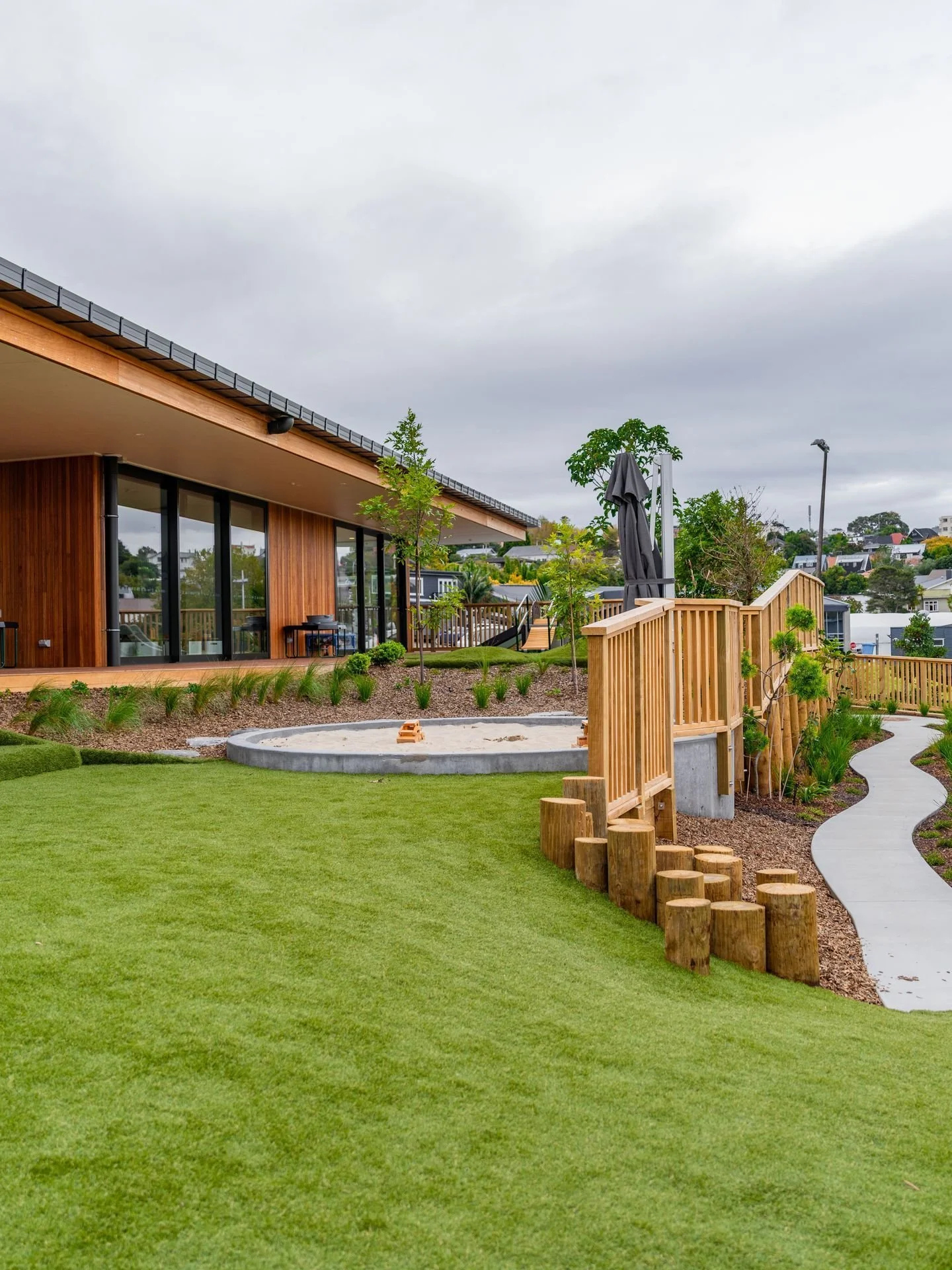 We partnered with @handyman_brad to turn our vision into reality: a safe, nature based + durable playspace built to withstand New Zealand&rsquo;s elements. Every detail is designed to be regenerative, giving the children of our ELC a space where they