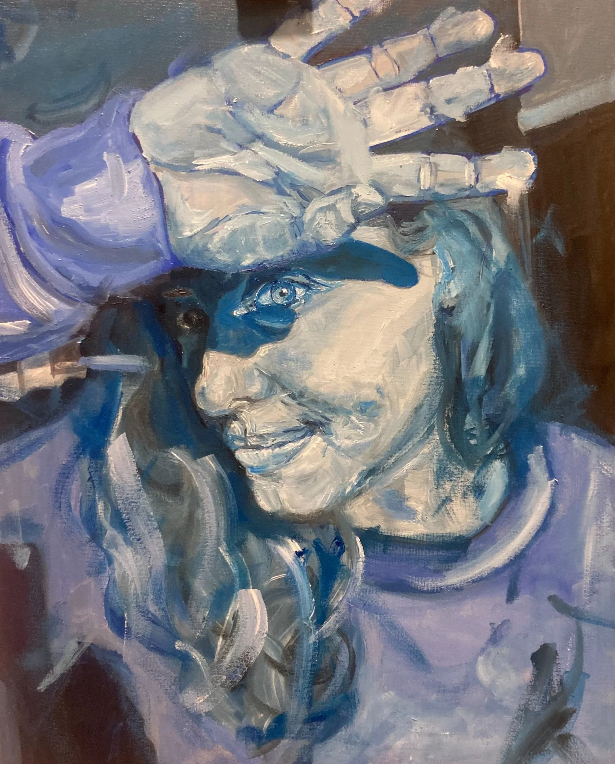 Self Portrait in Blues