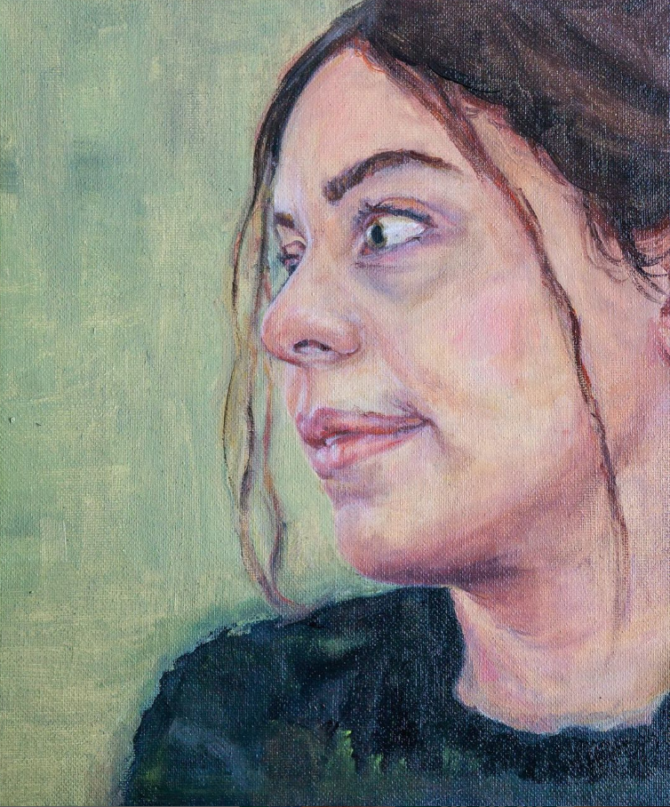 Self Portrait in Greens