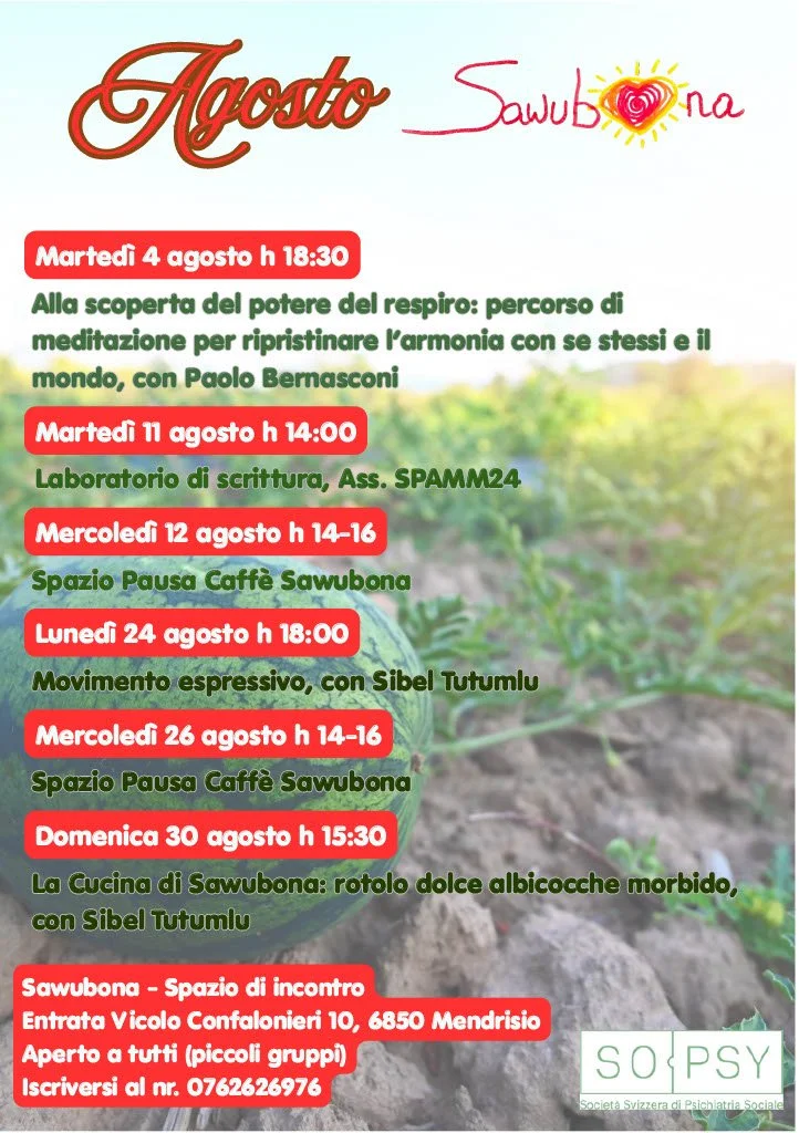 Programma Sawubona Agosto 2026
