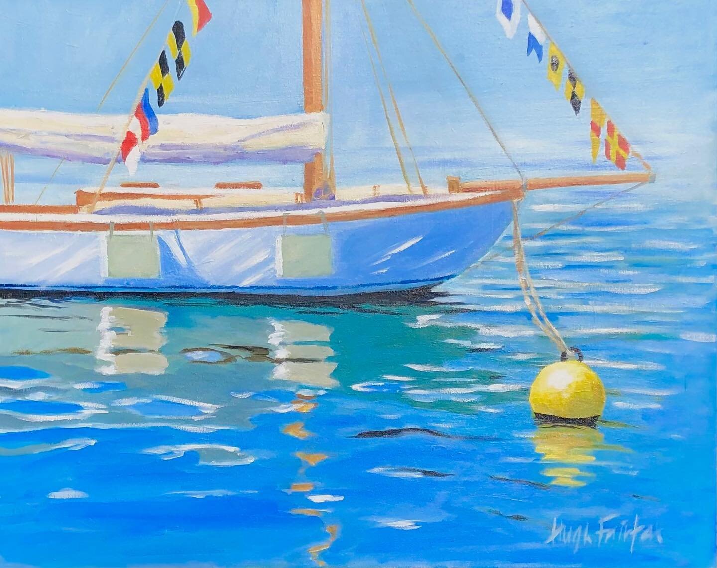 Regatta Day #hughfairfaxoriginals #oilpaintings #marineartist #sailinglife #summer #isleofwightlife