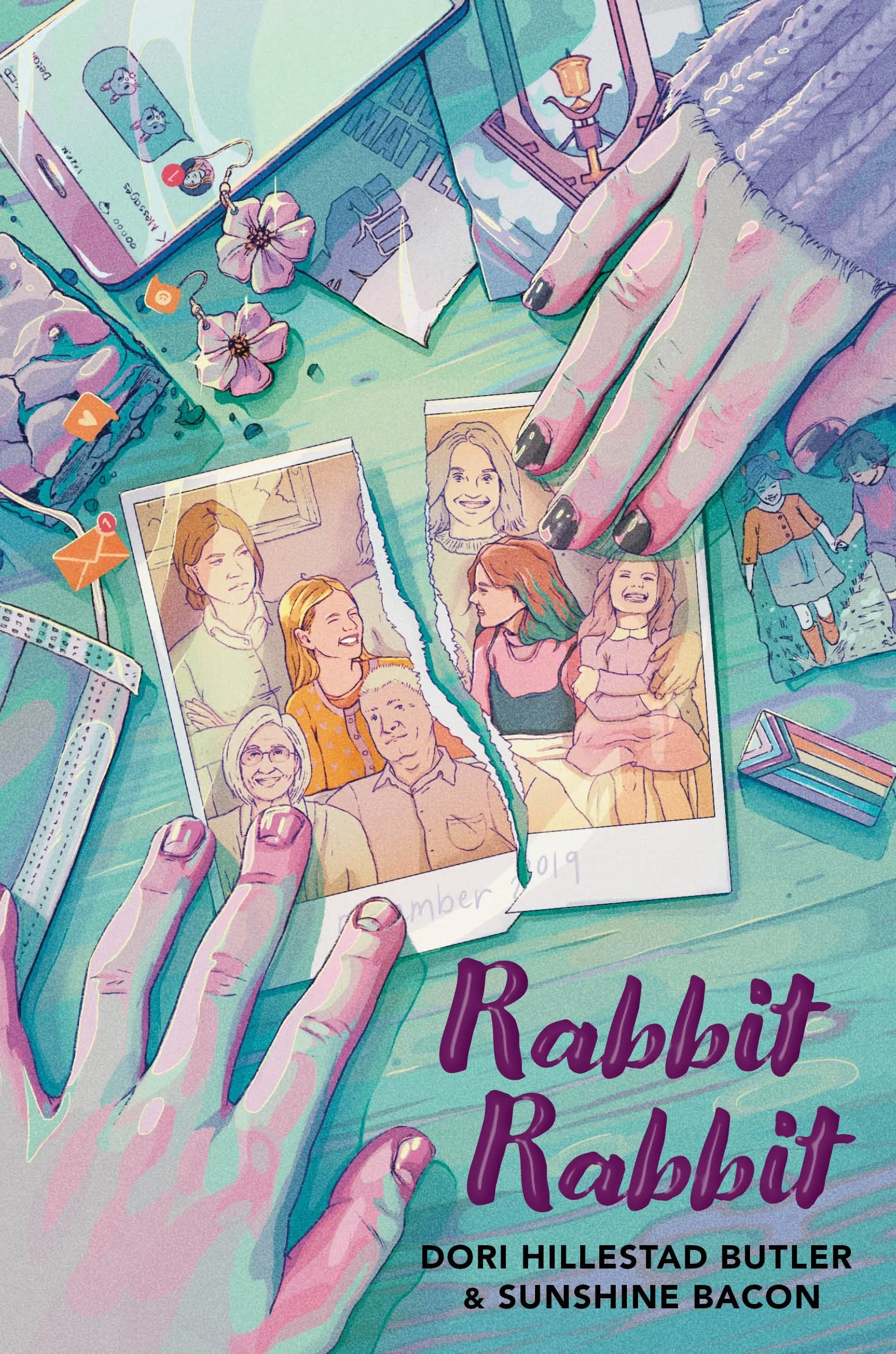 Rabbti Rabbit - 

By Dori Hillestad Butler and Michele Bacon.
Published by Holiday House, Inc, .
Art Direction by Kerry Martin.
Cover Art. 

[Apr ‘24]