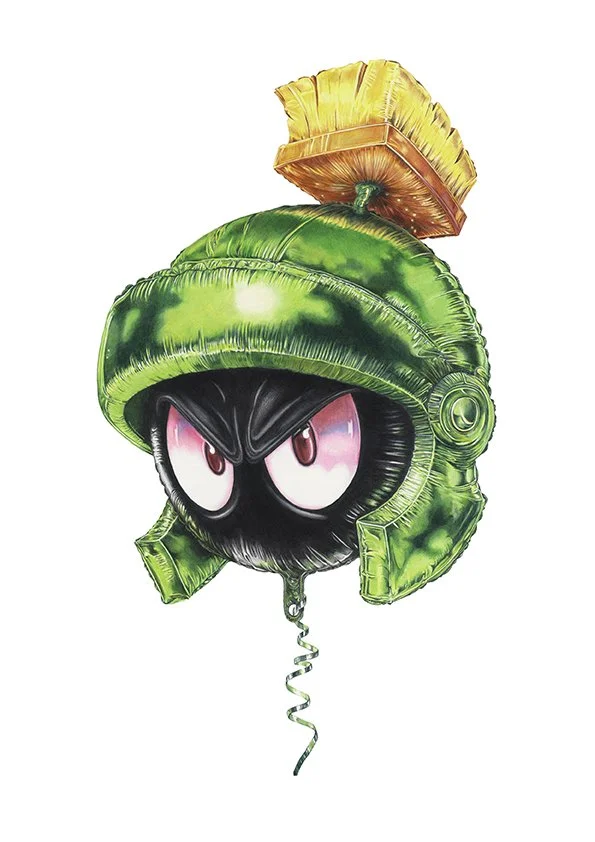 'Marvin Martian - 2026 - $3,000 - Colour Pencil Drawing [70cm x 100cm H]