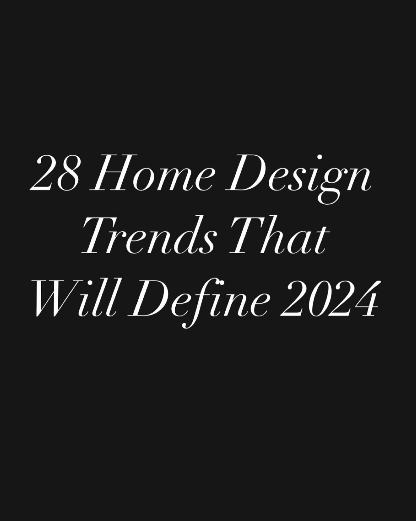 Looking for some design direction?  Here&rsquo;s some design trends for 2024 to consider!  Click the link in my bio for the full story.  Excited to be included in Houzz&rsquo;s Design Trends for 2024!  Happy New Year 🎉@houzz