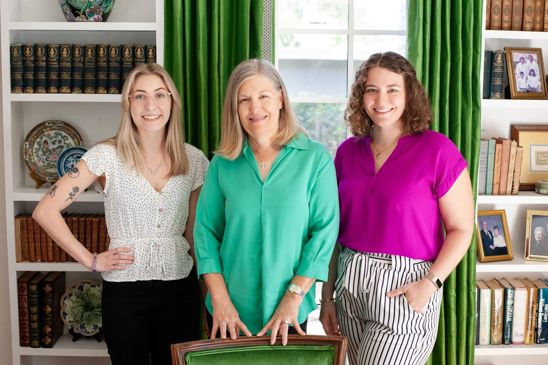 Team staff photo of Gail Barley Interiors, a residential interior decorating and design studio based in Orlando Florida