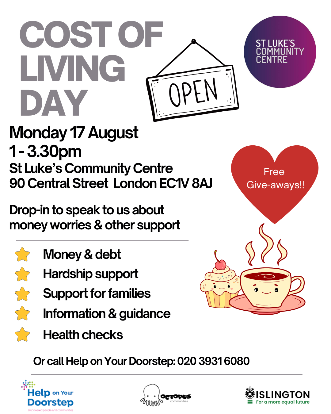 Cost of Living Event at St Luke’s