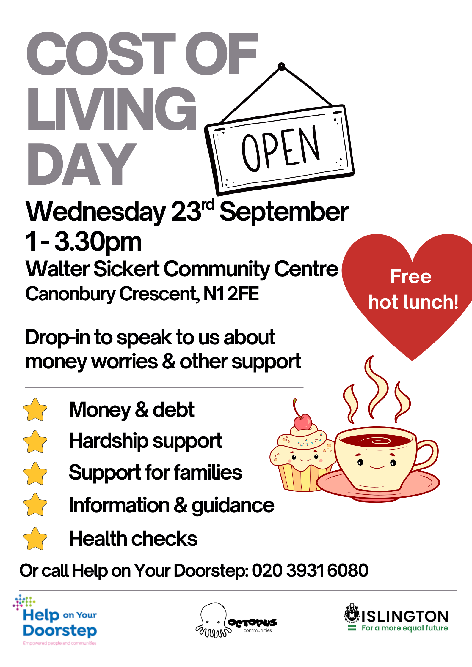 Cost of Living Event at Walter Sickert