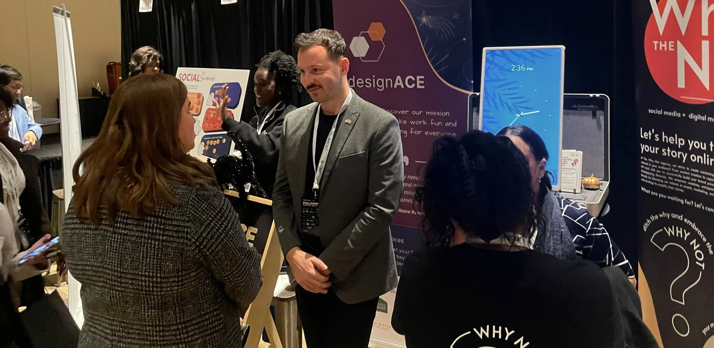 Andrew Charles Edwards, designACE co-founder and CEO, in a small business conference.