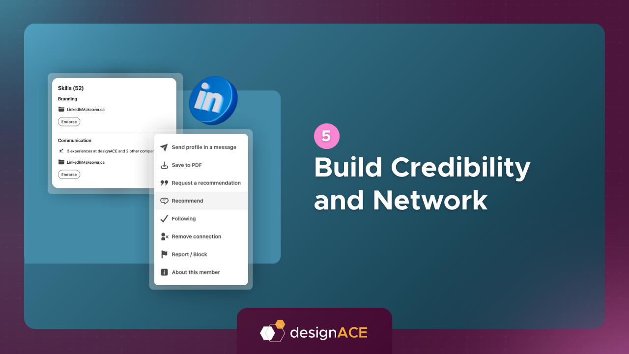 Build Credibility and Network