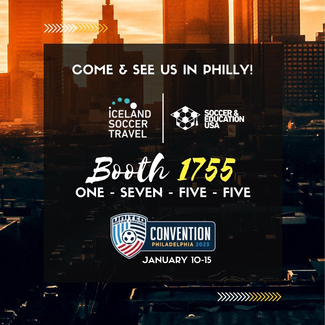 We are extremely excited for the United Soccer Convention in Philadelphia!🔥🤩⚽️
 
Visit booth 1755 to learn more!👀