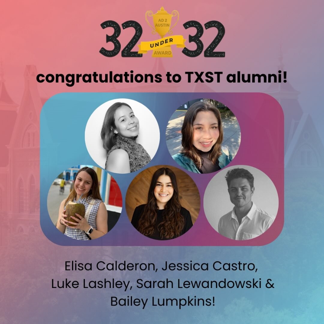 TXST is on the map! 🎉🐾
Shoutout to five amazing Bobcats who made Ad 2 Austin&rsquo;s 32 Under 32 list! 🏆💼 These rising stars are making major moves in the ad world &mdash; and we couldn&rsquo;t be prouder. This award ceremony is on the 8th!

Cong