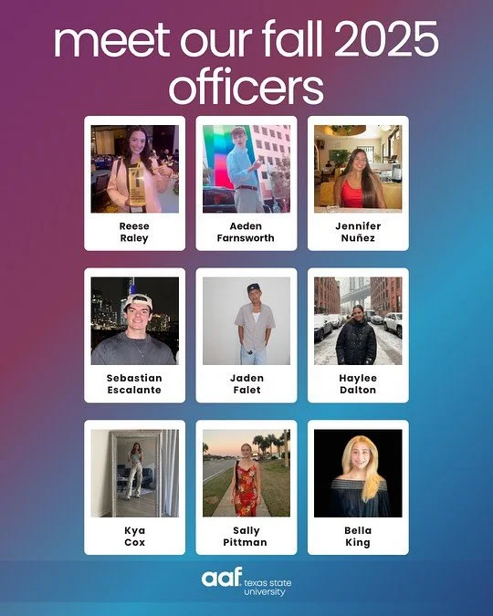 New semester, new energy, same passion! Meet our Fall 2025 AAF officers 🐾✨