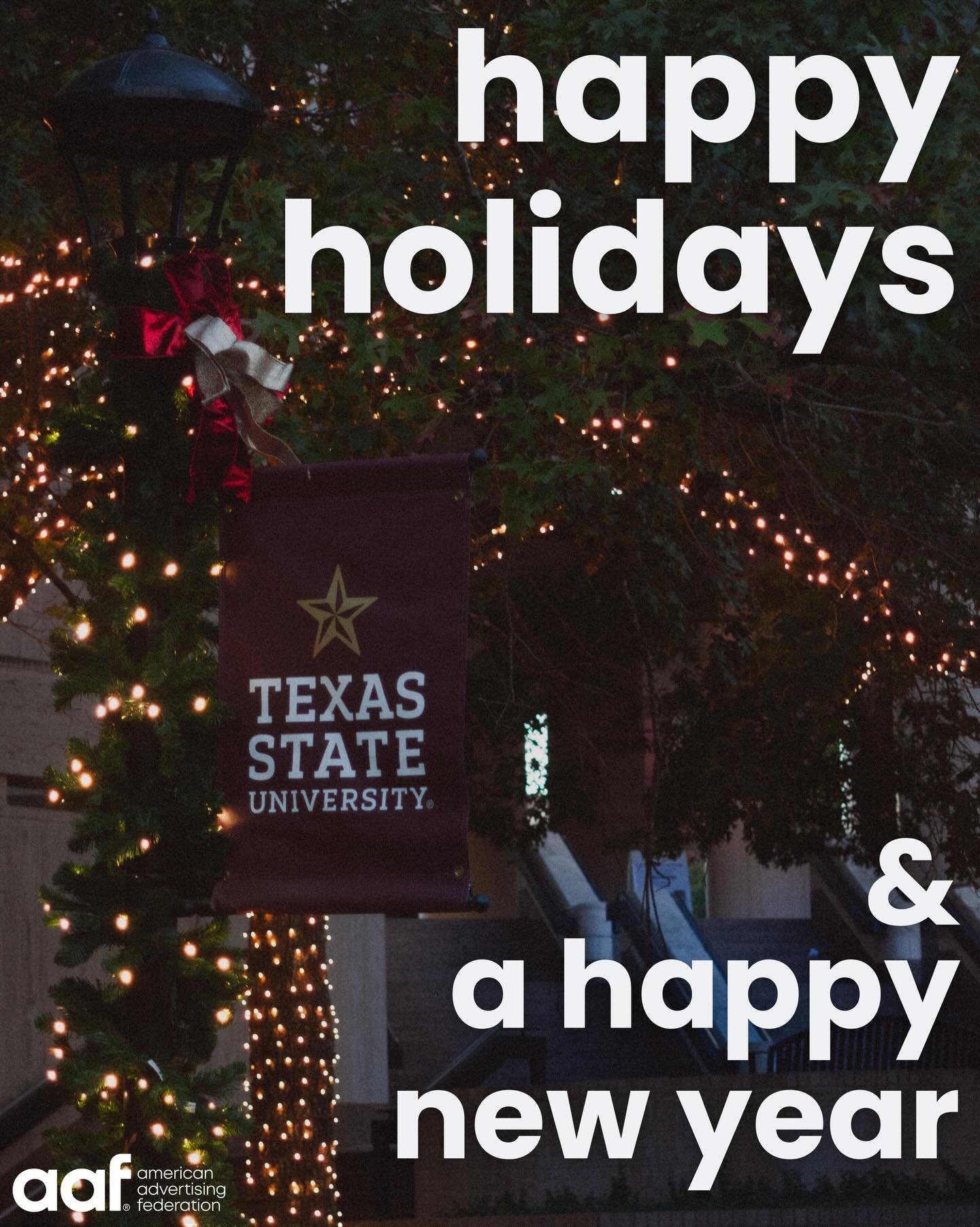 What a wonderful end to a great semester! 🎉
Wishing you all the very best on your last day of finals ✨ and have a happy holiday break! ❄️🎄
We will see you all next semester!
#aaftxst #aafstudents #txstsjmc