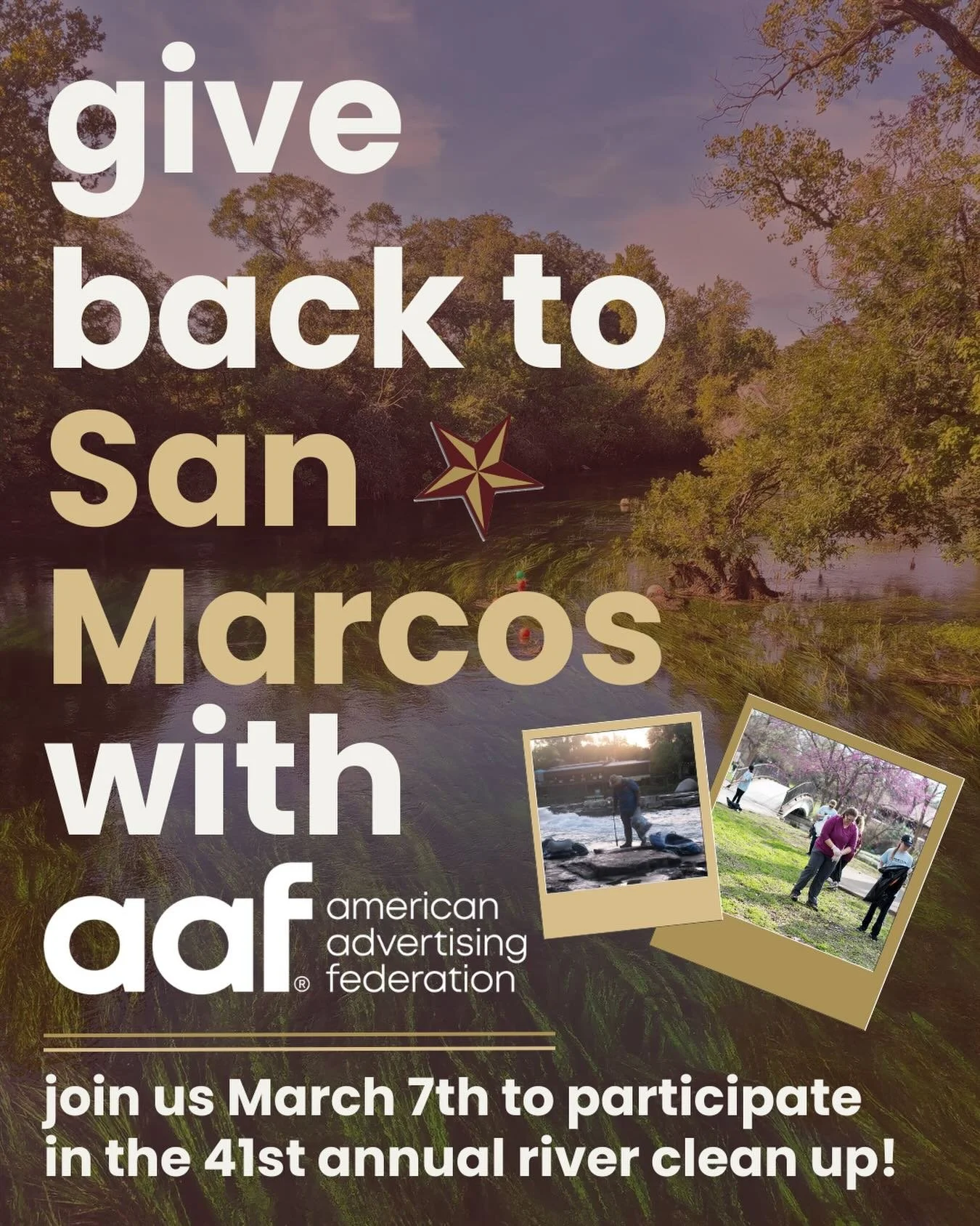 Mark your Calendars! 

March 7th we will be participating in the 41st annual river clean up here in town at Sewell park! 

This is a great opportunity to gain some knowledge about our community and earn some volunteer hours! 

For more information an