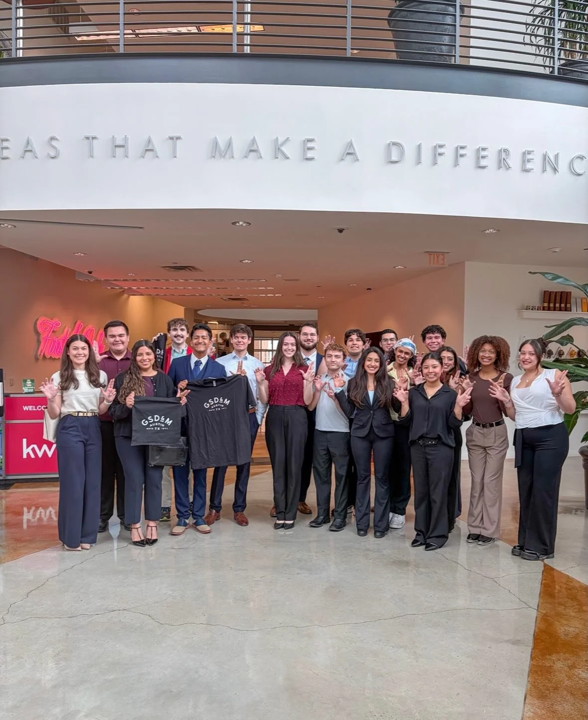 Today some of our AAF TXST members got to tour GSD&amp;M!
They had the opportunity to learn about the history of the company. Take a tour and sit in on a panel of GSD&amp;M finest. This was a great opportunity for our members, professional developmen