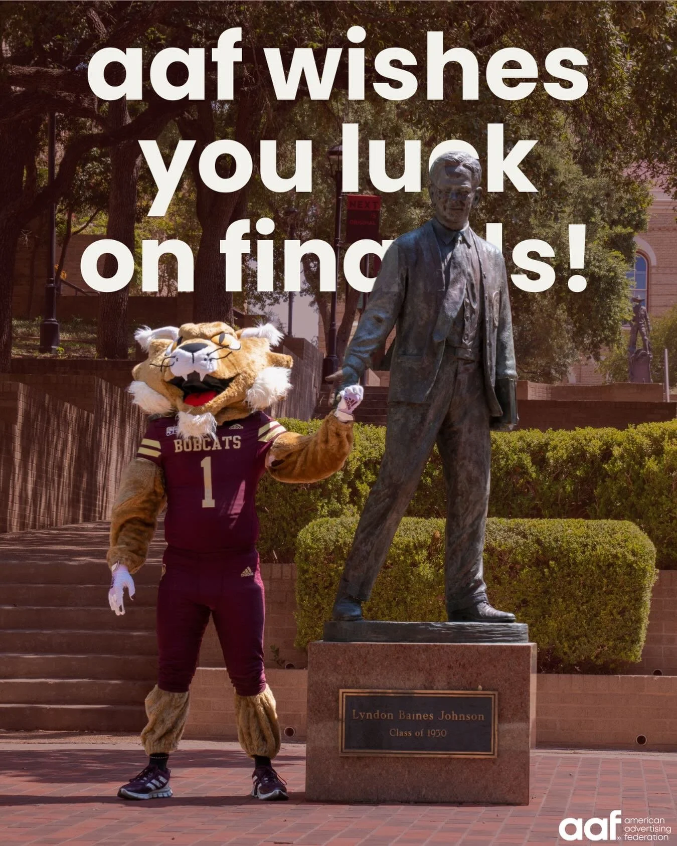 🍀✨ AAF wishes you luck on finals! 📚📝
As the semester comes to a close, remember how far you&rsquo;ve come this year 💡

Wishing all students the best of luck during finals week! 🍎☕️📖