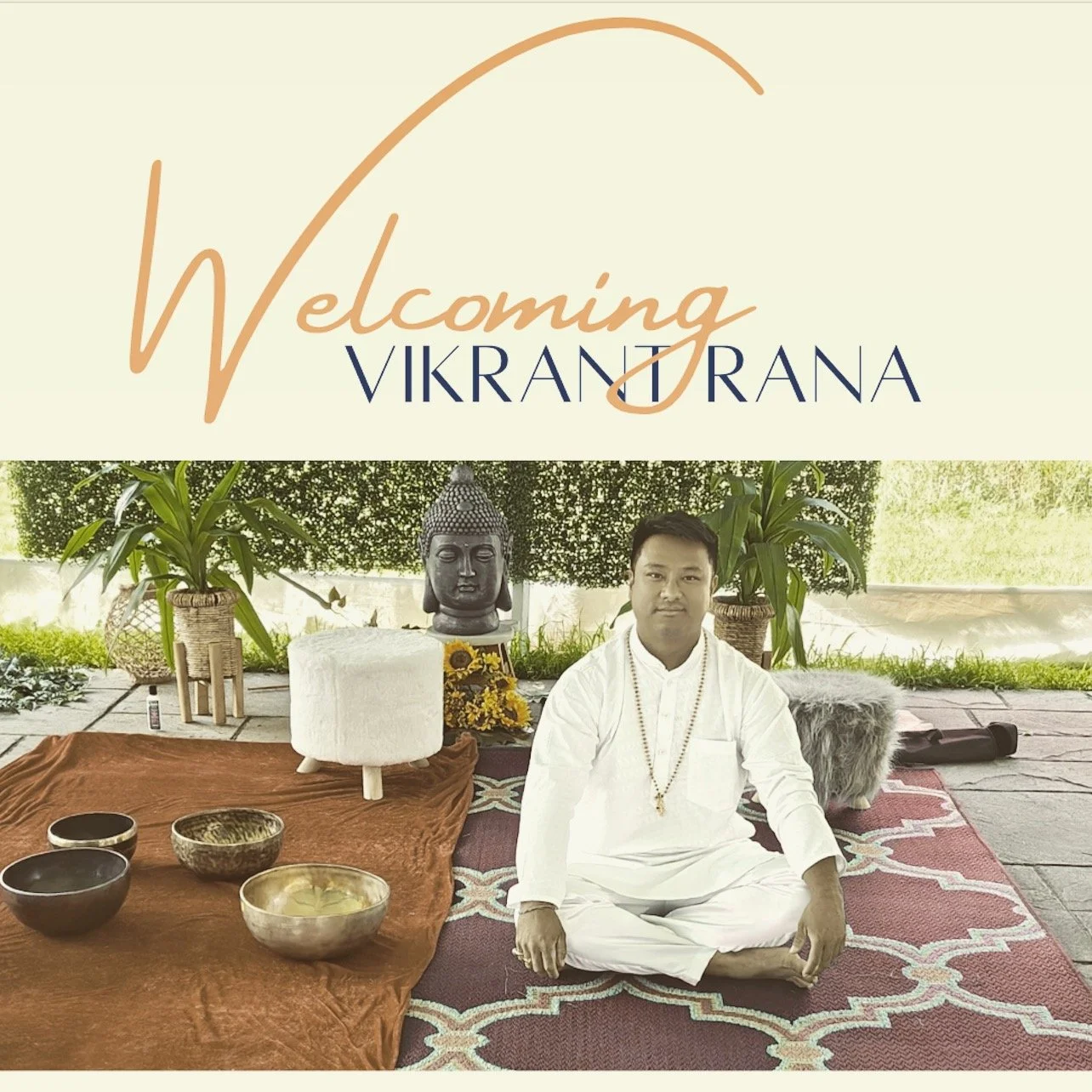 ✨ Welcome Vik to Our Healing Community ✨

We are honored to welcome Vikrant (Vik) to our space &mdash; a gifted Sound Therapist, Tantric Kundalini Yoga teacher, and lifelong student of Non-duality, originally from the sacred lands of Nepal.

Trained 