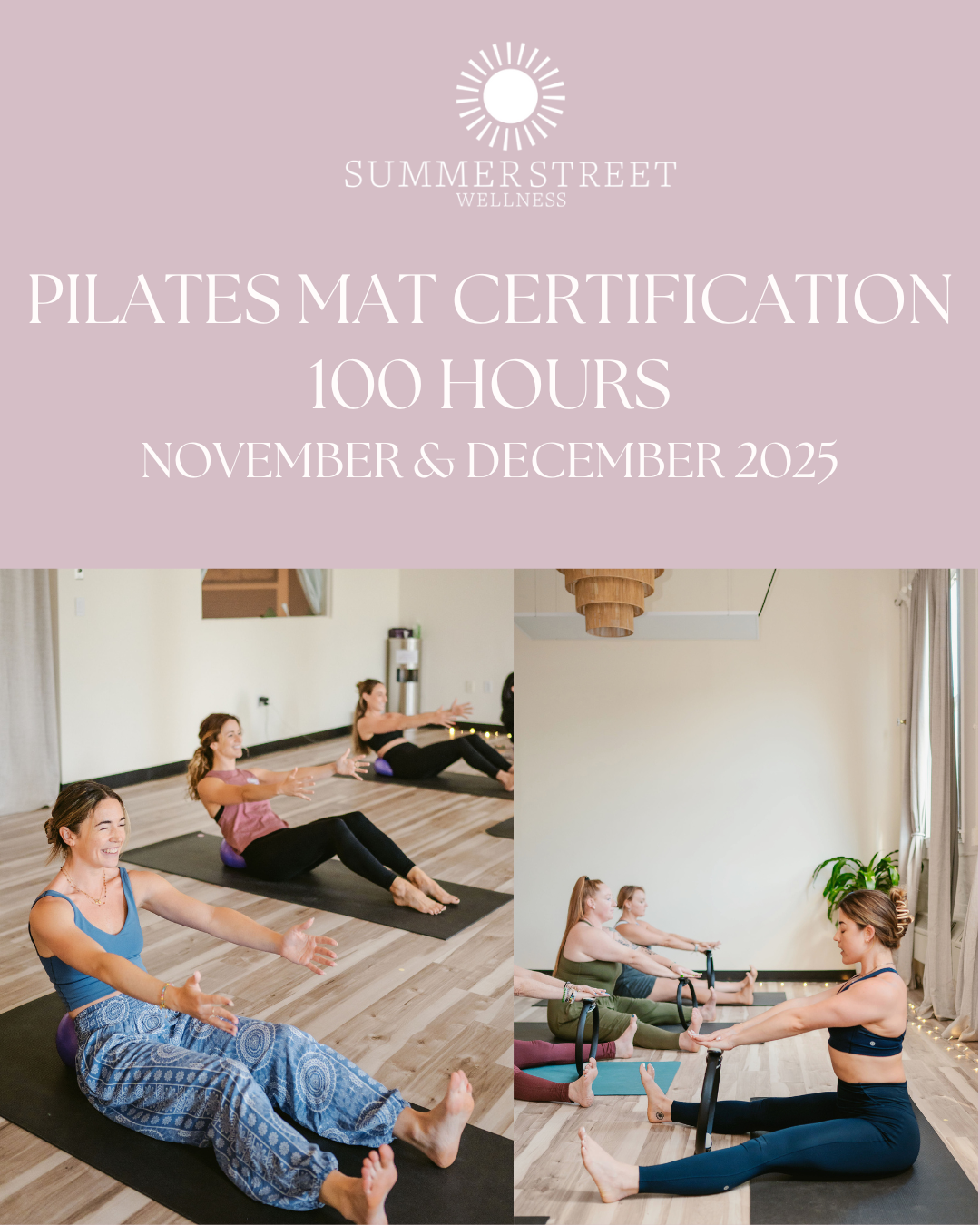 Summer Street Wellness Pilates Certification & Training