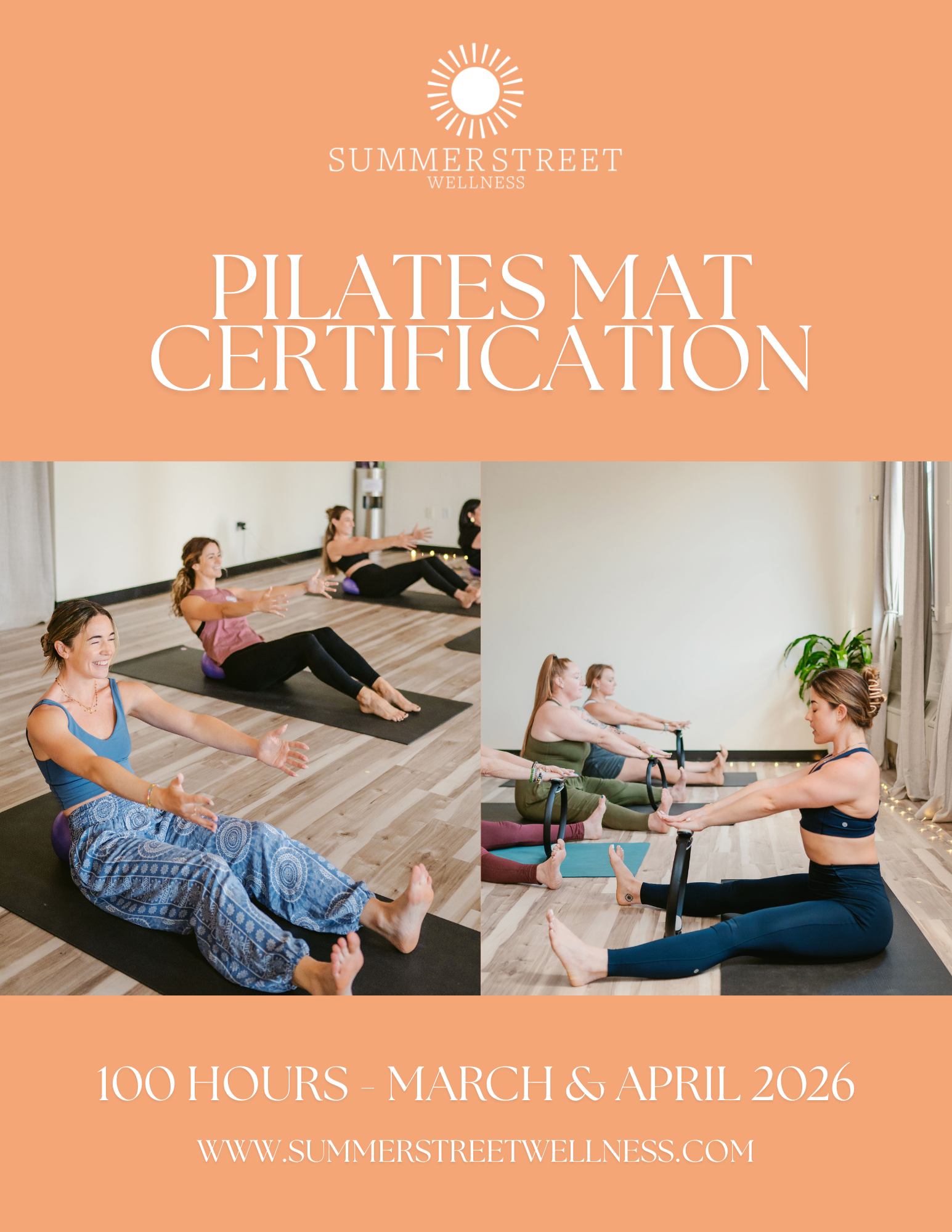 Summer Street Wellness Pilates Certification &amp; Training