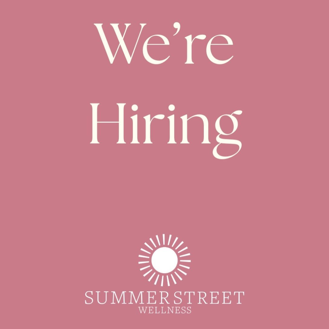 ✨ WE&rsquo;RE LOOKING FOR PEOPLE TO JOIN OUR TEAM! ✨

We&rsquo;re growing our Summer Street Wellness community and looking for a few awesome people to join us in different roles:

📱 SOCIAL MEDIA SUPPORT
We&rsquo;re looking for creative, social-media