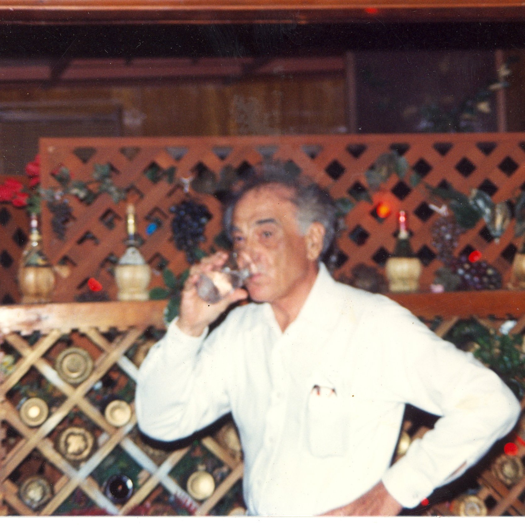 Great Uncle Dominick in the original Ciola’s Italian Restaurant 