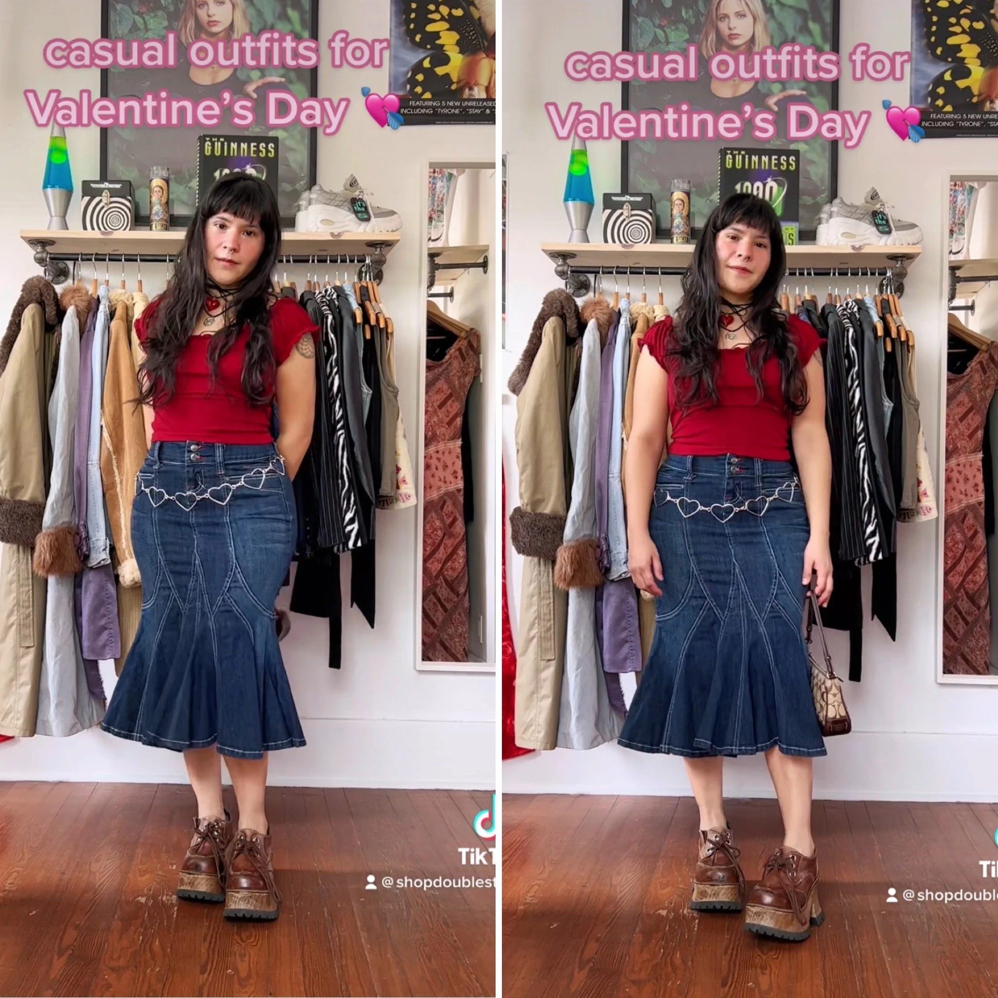 vintage 90s y2k denim skirt by Candies // small-medium