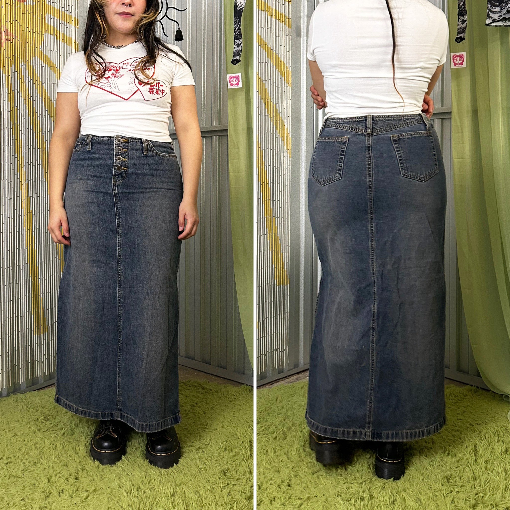 y2k denim skirt by North Crest // medium