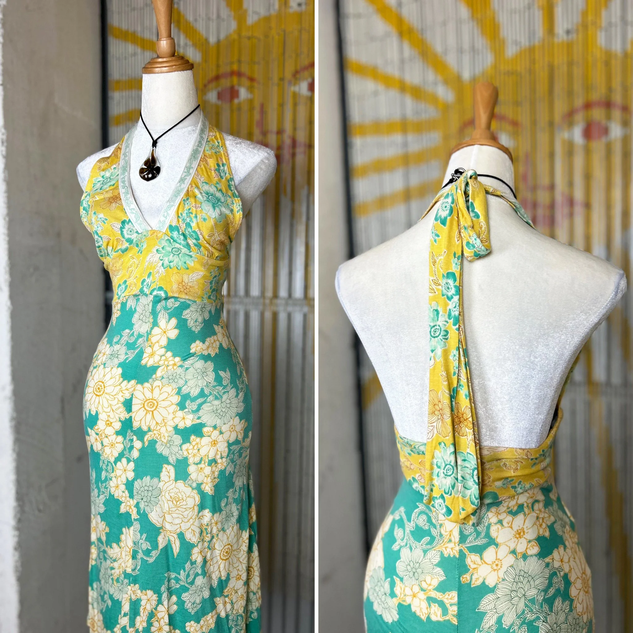 2000s gorgeous halter dress by MNG  / xs-small