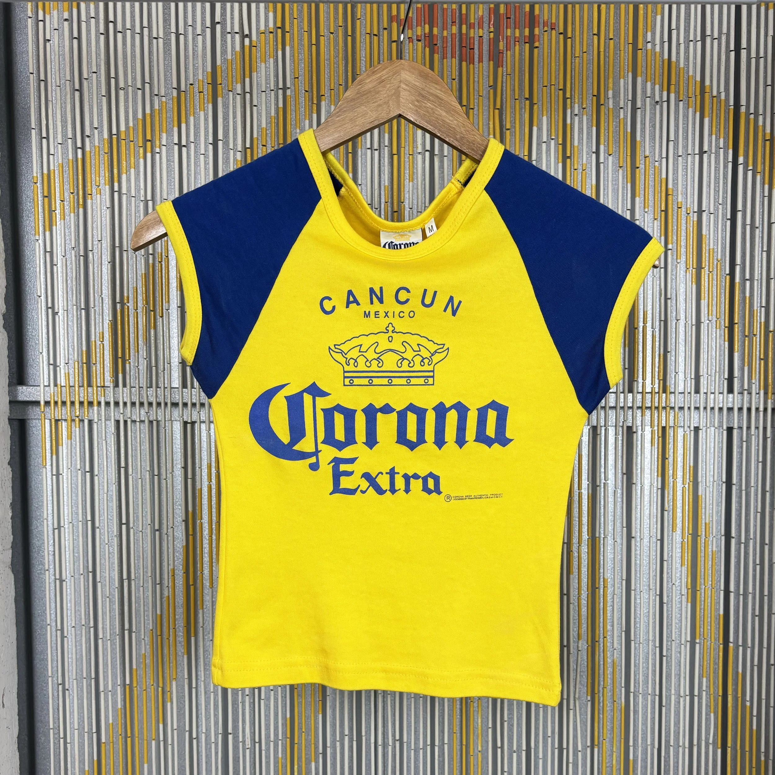 90s y2k Corona beer baby tee / small