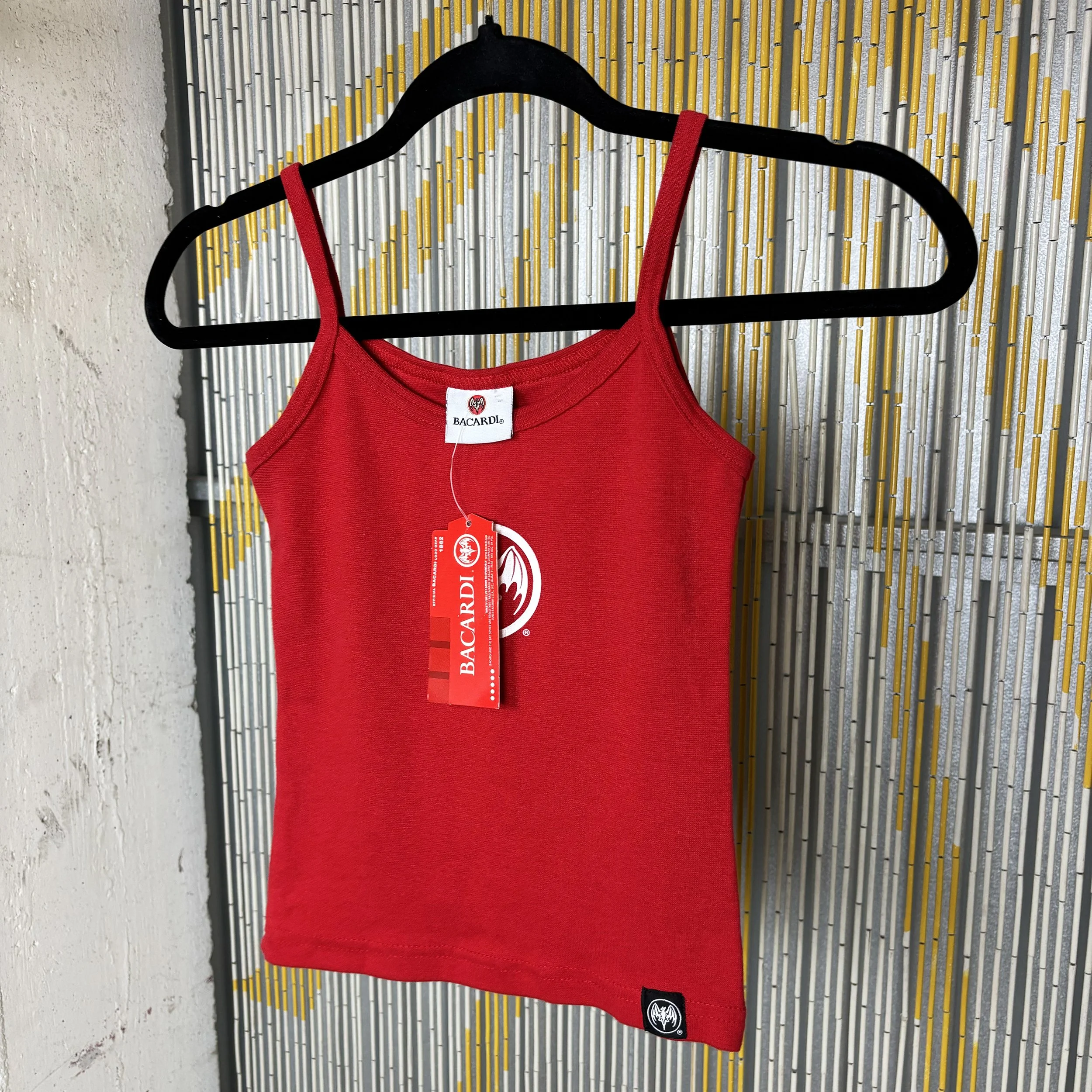 2003 red Bacardi tank top / xs-small