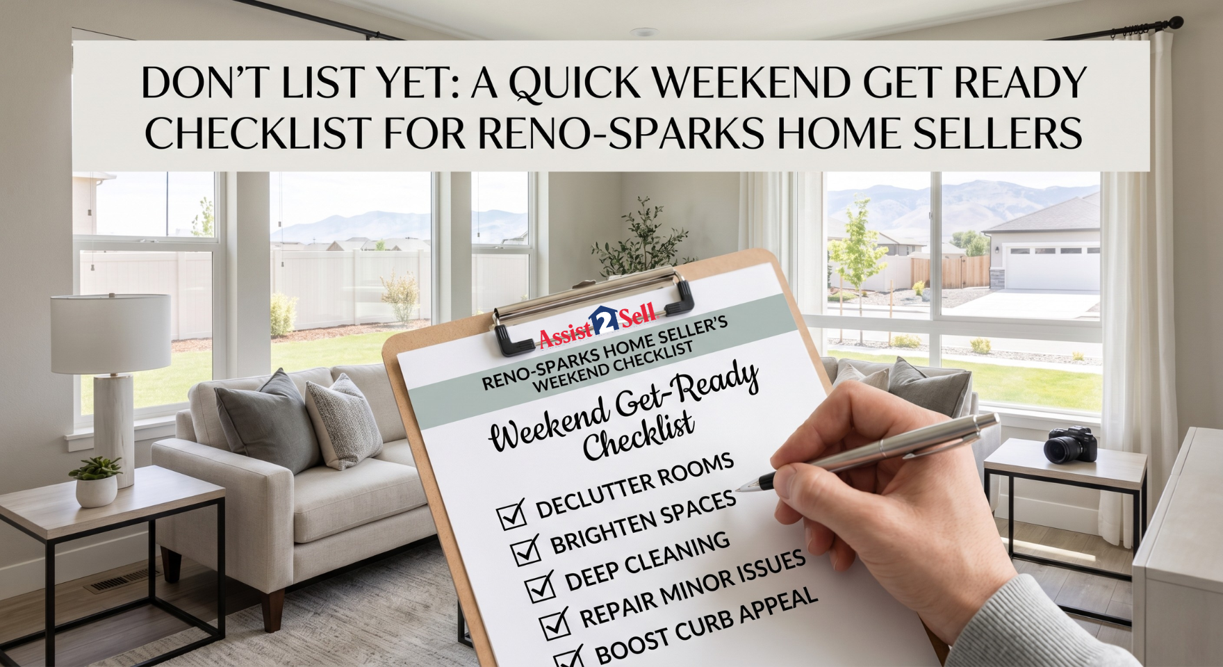  Don’t List Yet: A Quick Weekend Get Ready Checklist for Reno-Sparks Home Sellers