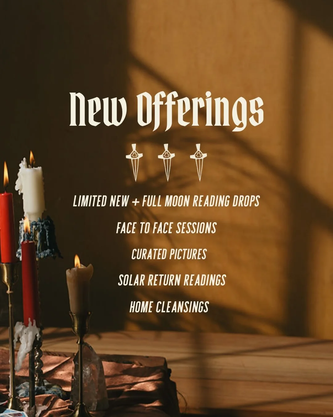 ✨🌙 NEW OFFERINGS!!! 🌙✨
 
I&rsquo;ve been sitting on these new offerings, just ~letting them cook~ for months and some, honestly years. It&rsquo;s time to expand and explore!! Happy New Moon, sweeties!!
 
I don&rsquo;t just have a brand spanking new