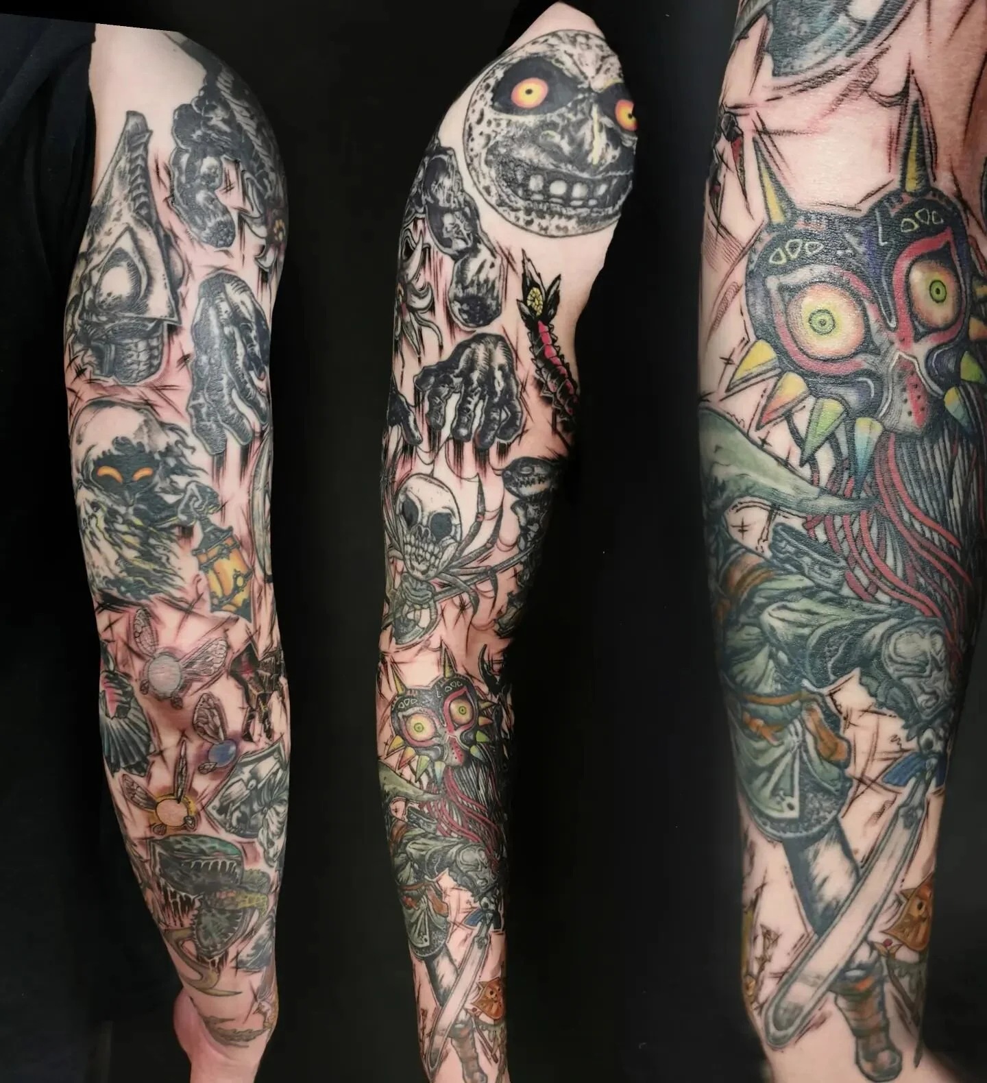 To celebrate the release of the new Zelda, here I am showing off some related ✨content✨...
Sometimes you go on an incredible journey creating a sleeve and a friendship with a solid client, over years of hard work, blood sweat and tears. Then you take