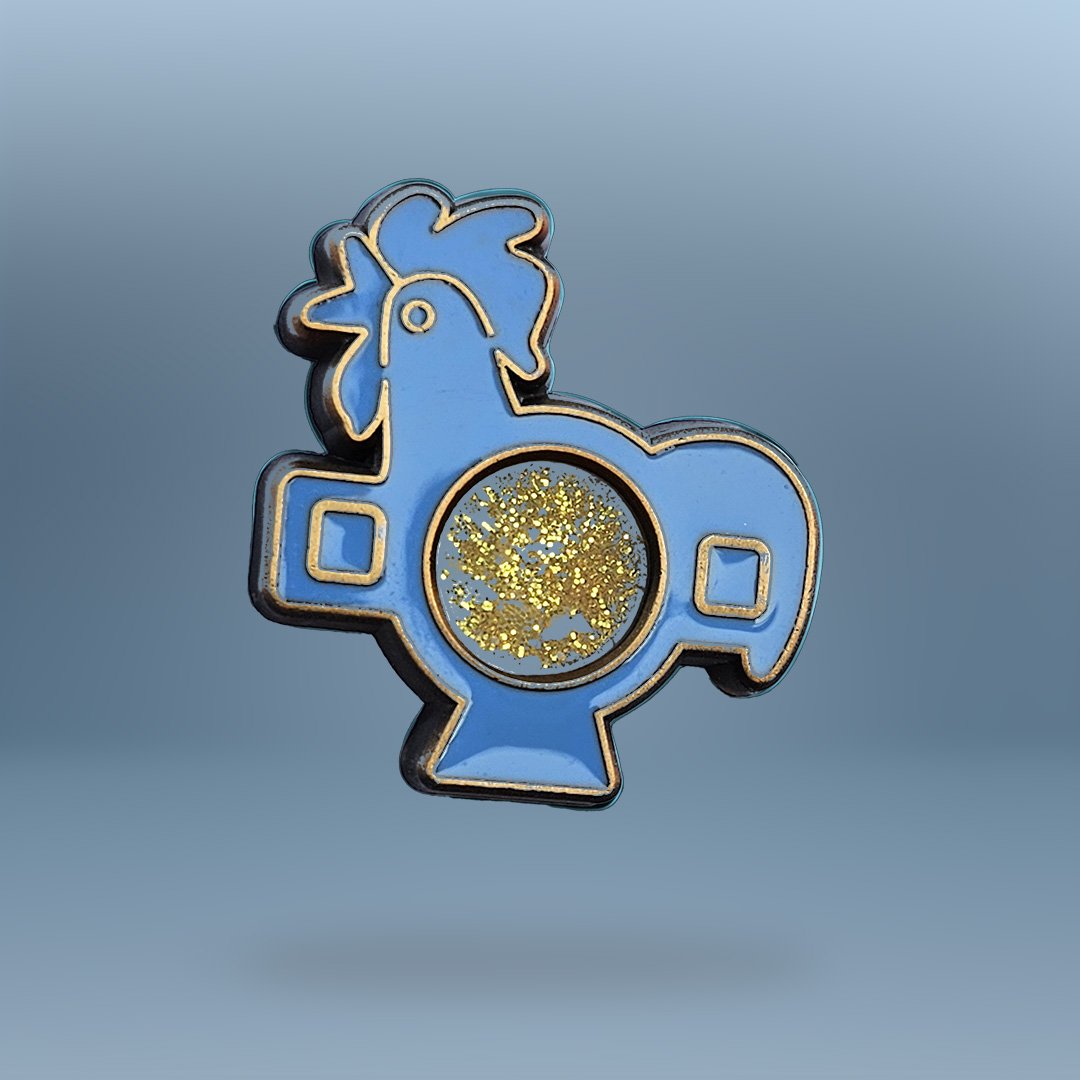 Retro Reflector Enamel Pin