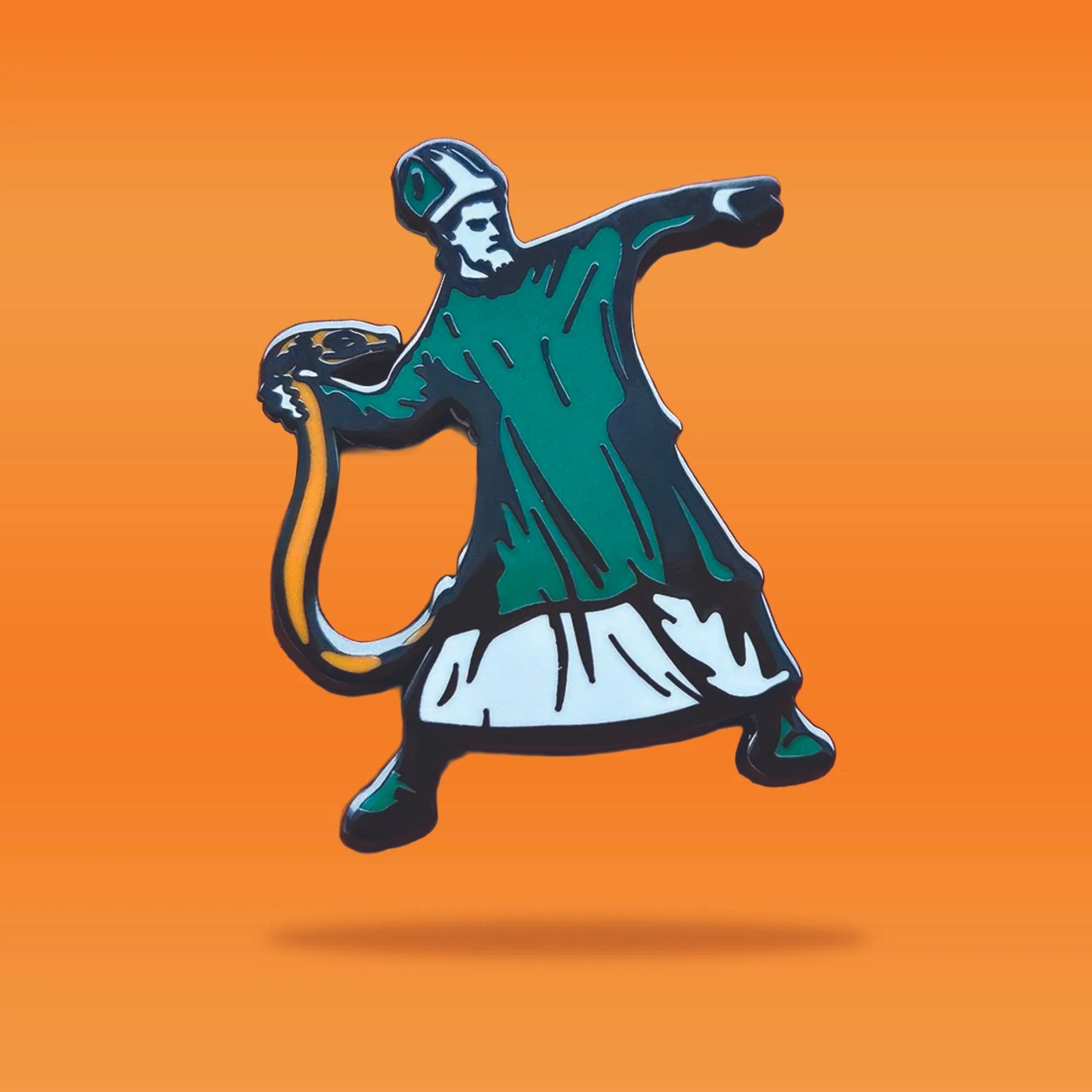 St. Patrick Banishes a Snake (Banksy Style)