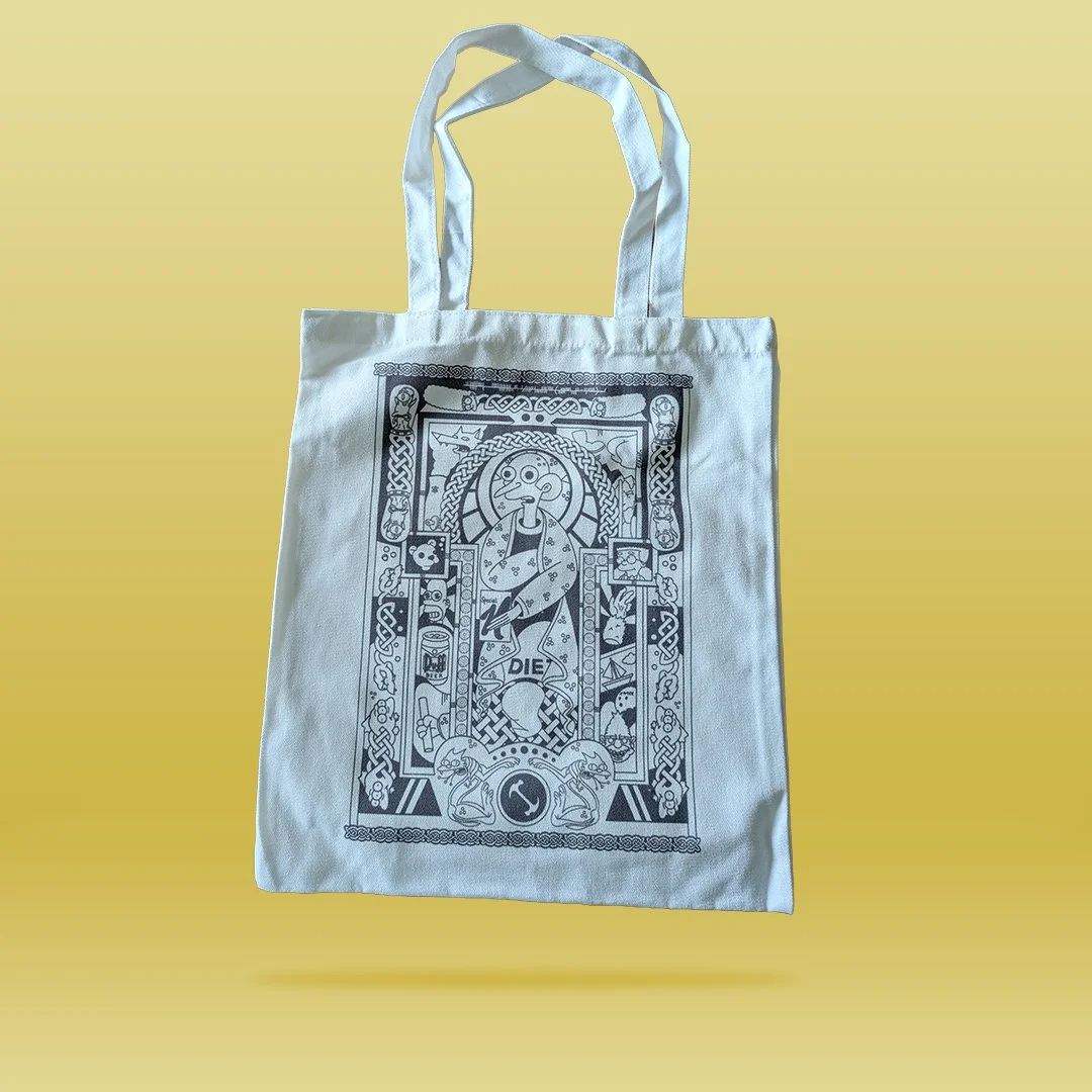 Simpsons Book of Kells Tote