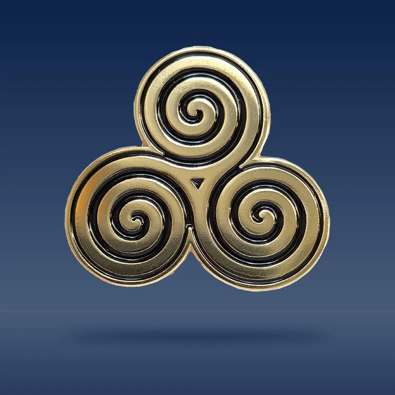 Triskelion Pin (Silver or Gold)
