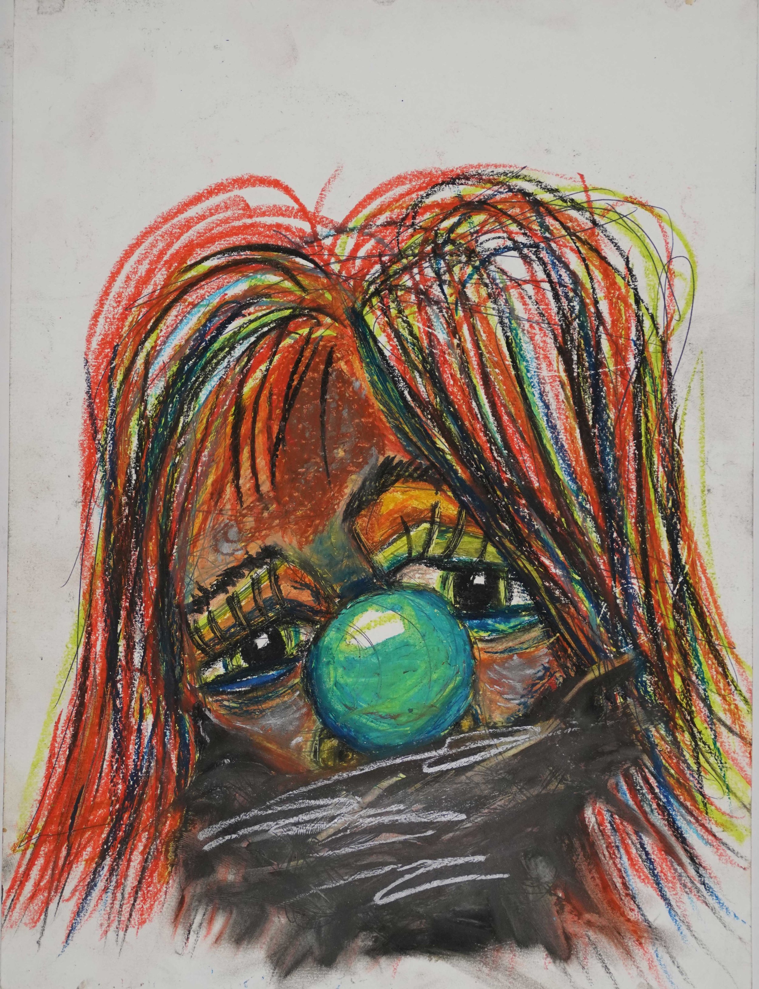 Untitled, 2021. Ink, graphite and pastel on paper. 24 x 18 cm
LMP17