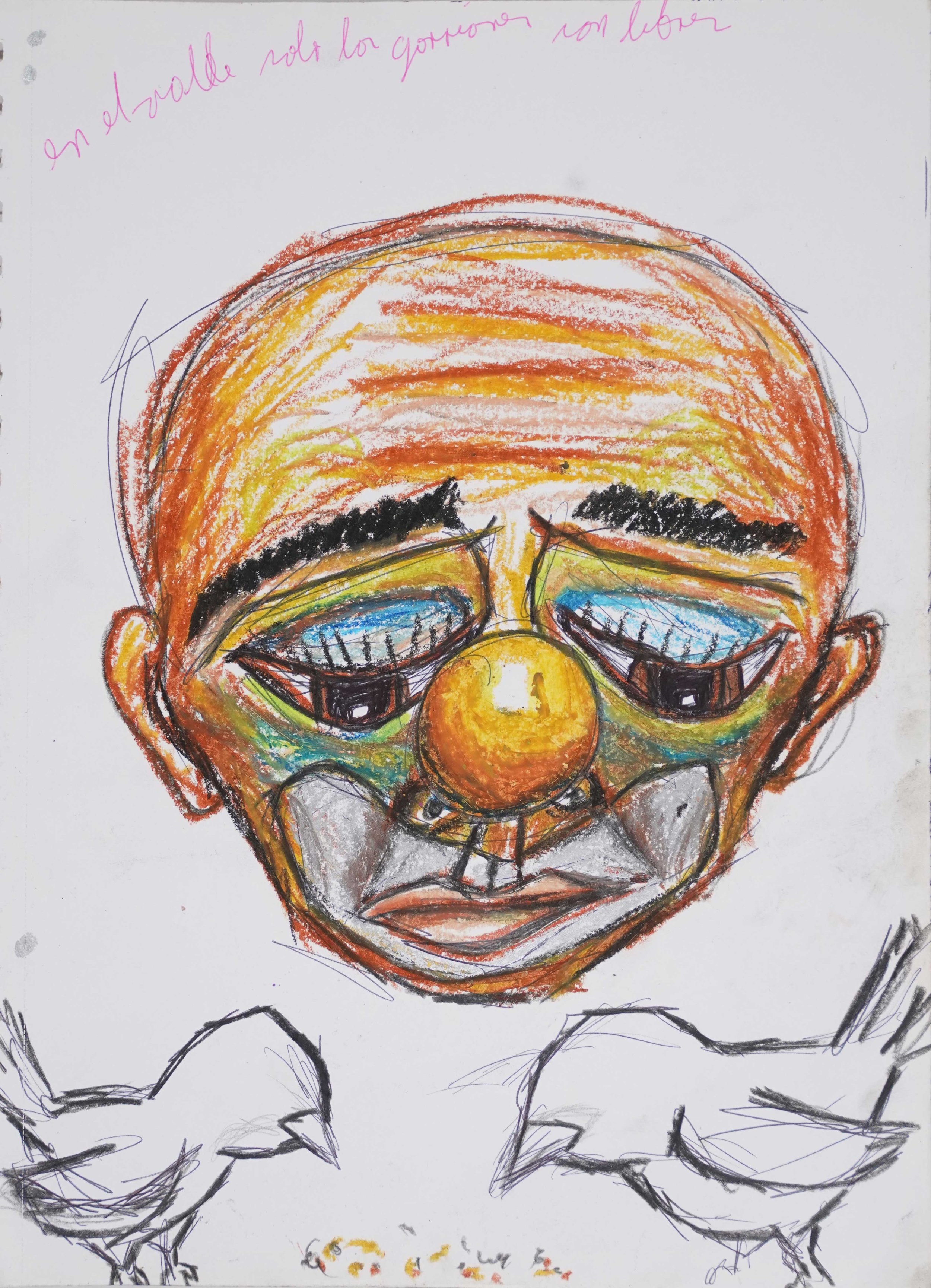Untitled, 2021. Ink, graphite and pastel on paper. 24 x18 cm
LMP58