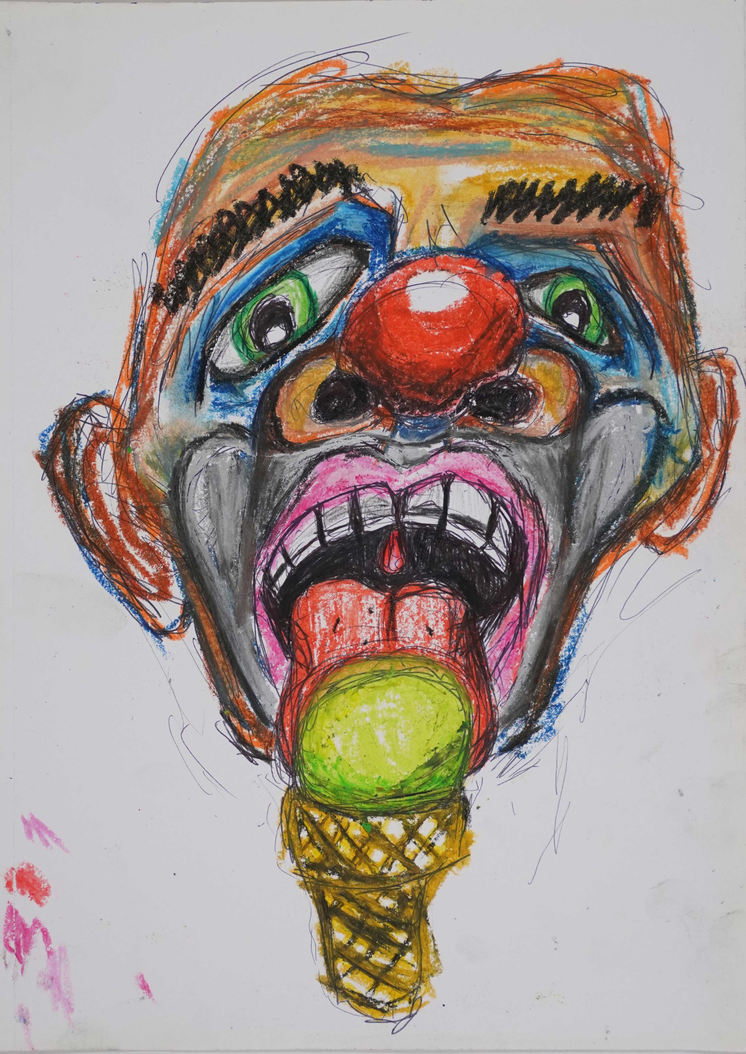 Untitled, 2021. Ink, graphite and pastel on paper. 24 x18 cm
LMP65