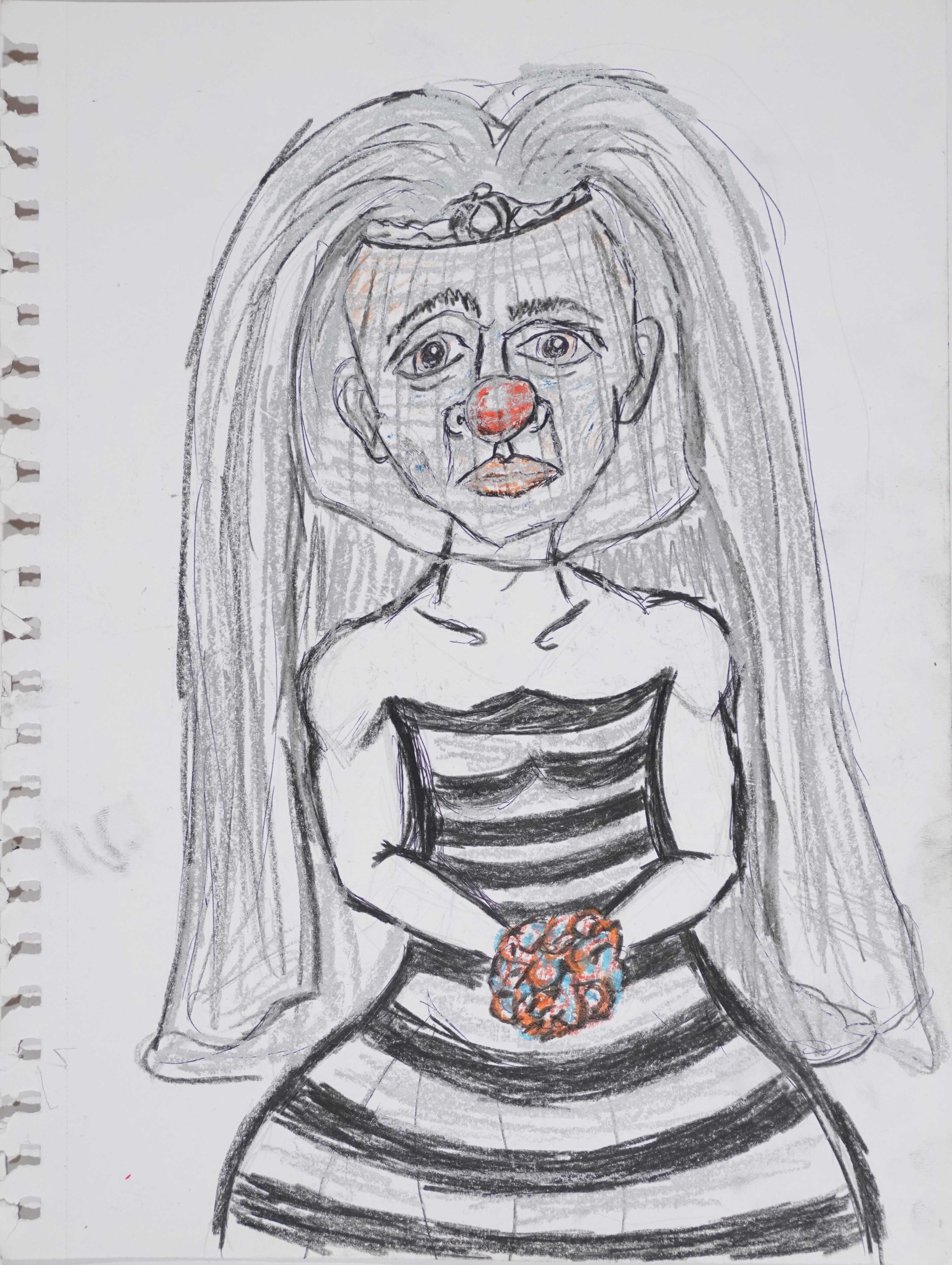 Untitled, 2021. Ink, graphite and pastel on paper. 24 x18 cm
LMP49