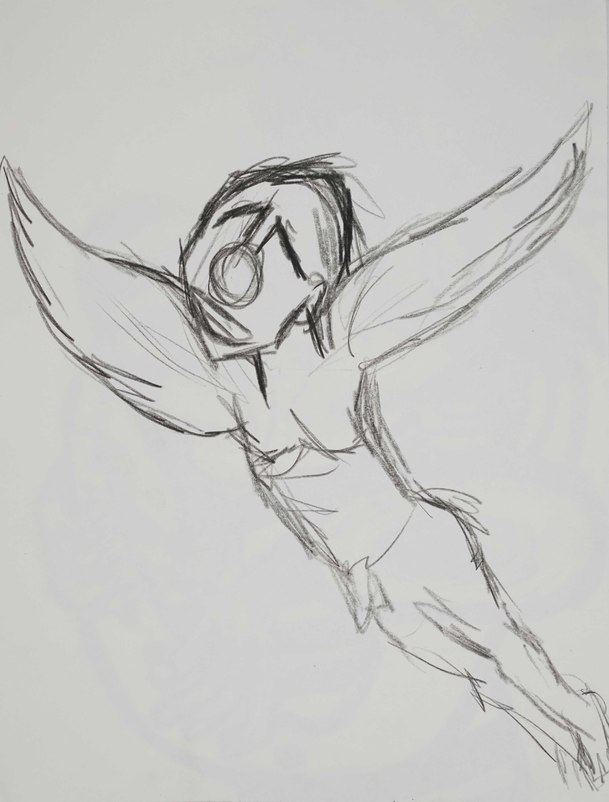 Untitled, 2021. Ink, graphite and pastel on paper. 24 x18 cm
LMP88