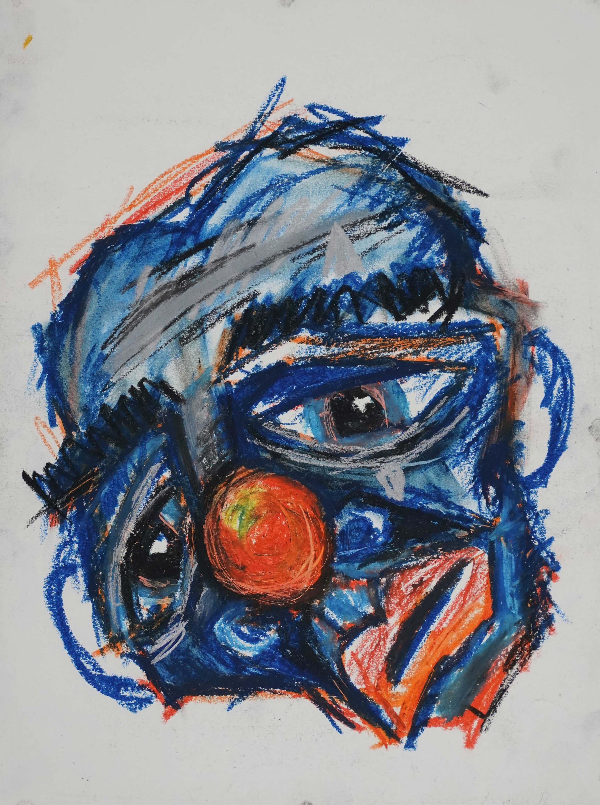 Untitled, 2021. Ink, graphite and pastel on paper.
24 x 18 cm