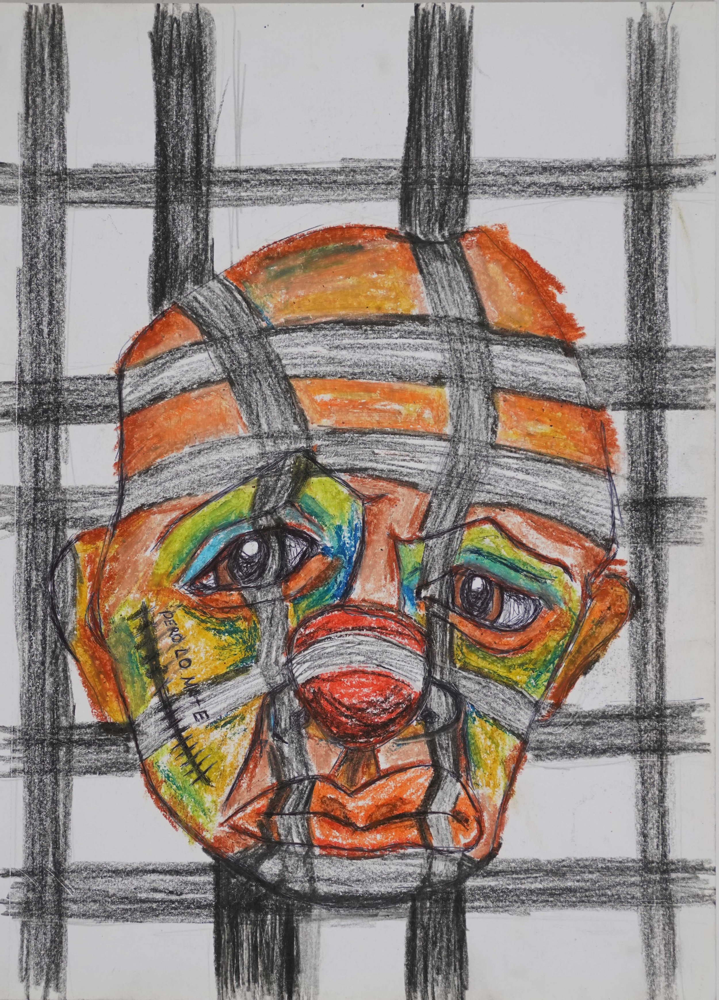 Untitled, 2021. Ink, graphite and pastel on paper. 24 x 18 cm LMP01
