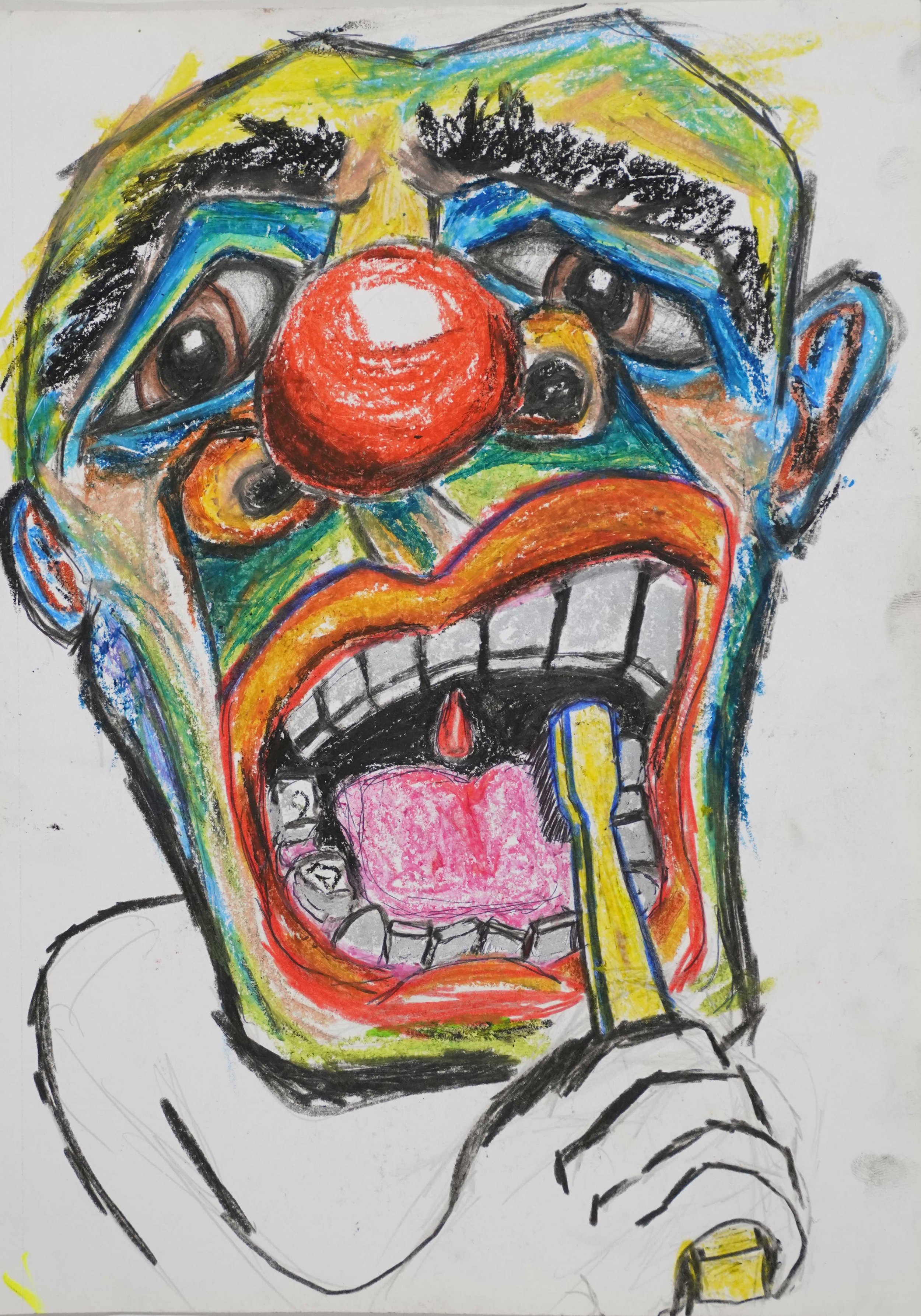 Untitled, 2021. Ink, graphite and pastel on paper. 24 x18 cm
LMP67